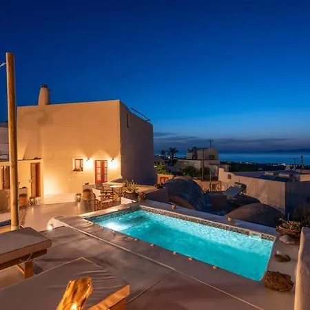 Casa Terra Vedema With Sunset Privacy Plunge Pool And 350 To 450 Mbps Starlink Internet Ия