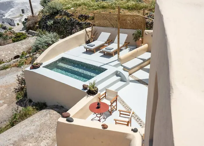 Casa Terra Vedema With Sunset Privacy Plunge Pool And 350 To 450 Mbps Starlink Internet * Ия